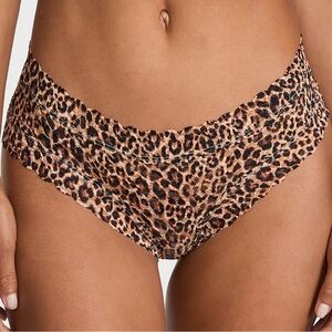 Victoria’s Secret NEW with Tags THE LACIE Lace Cheeky Panty XS Natural Leopard